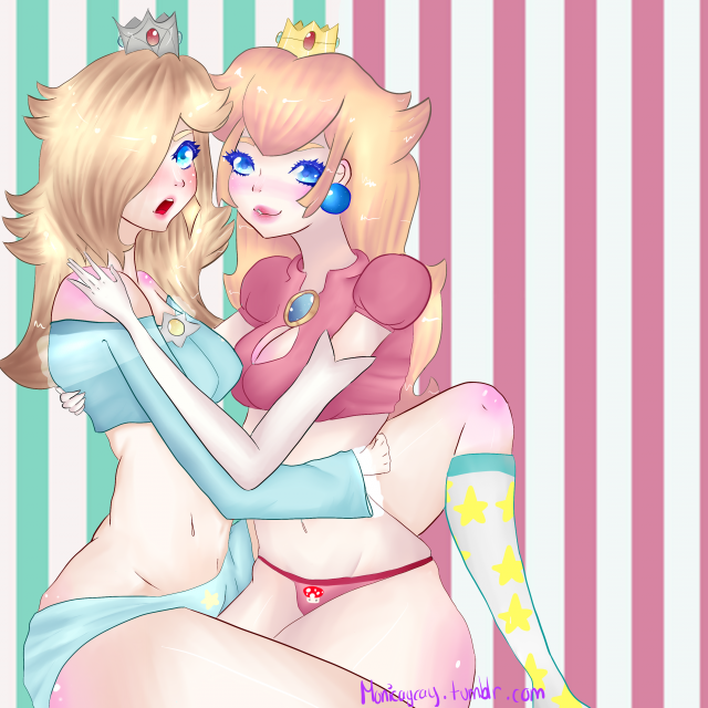 princess peach+princess rosalina