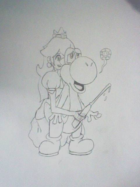 princess peach+yoshi