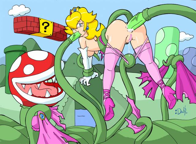 piranha plant+princess peach