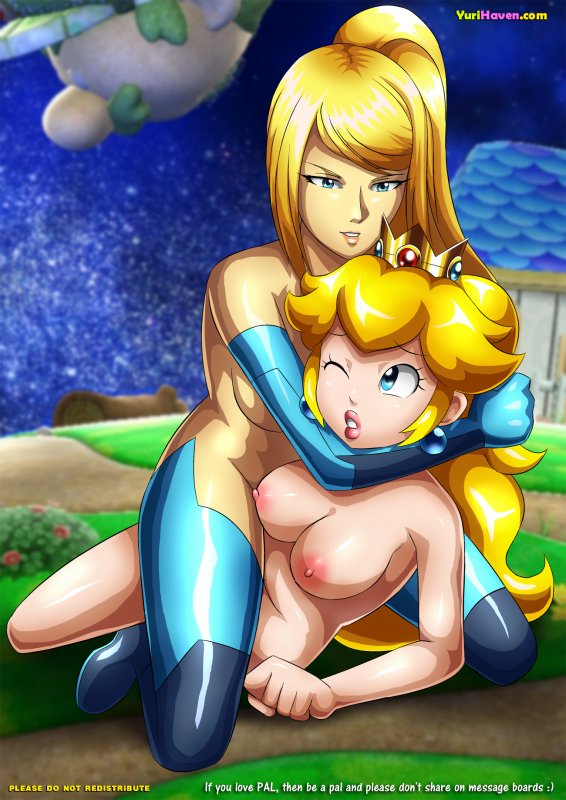 princess peach+samus aran