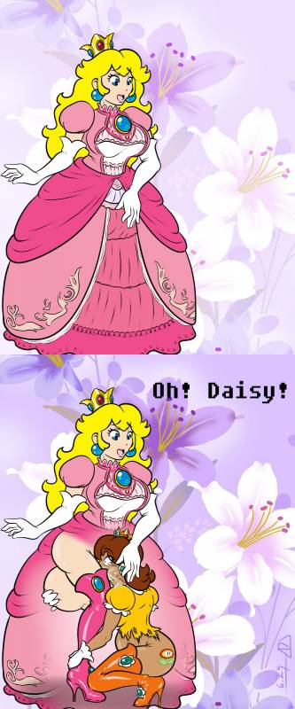 princess daisy+princess peach