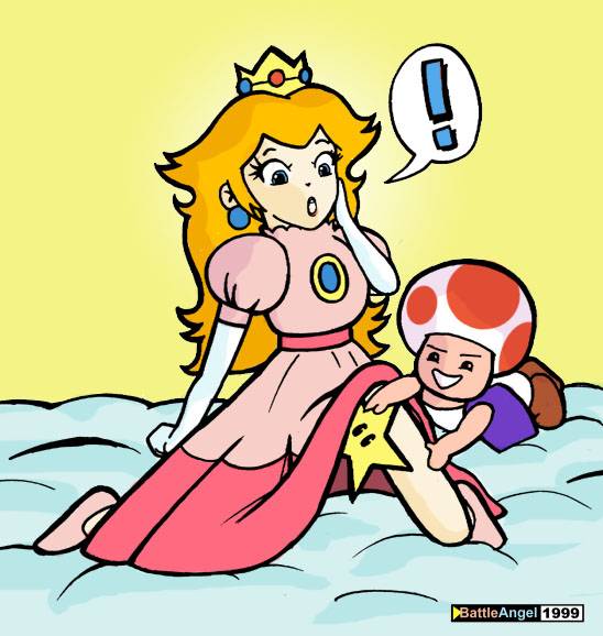 princess peach+starman (mario)+toad