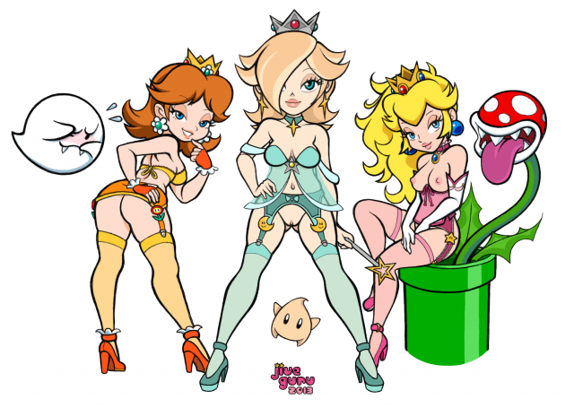 boo (mario)+luma+piranha plant+princess daisy+princess peach+princess rosalina