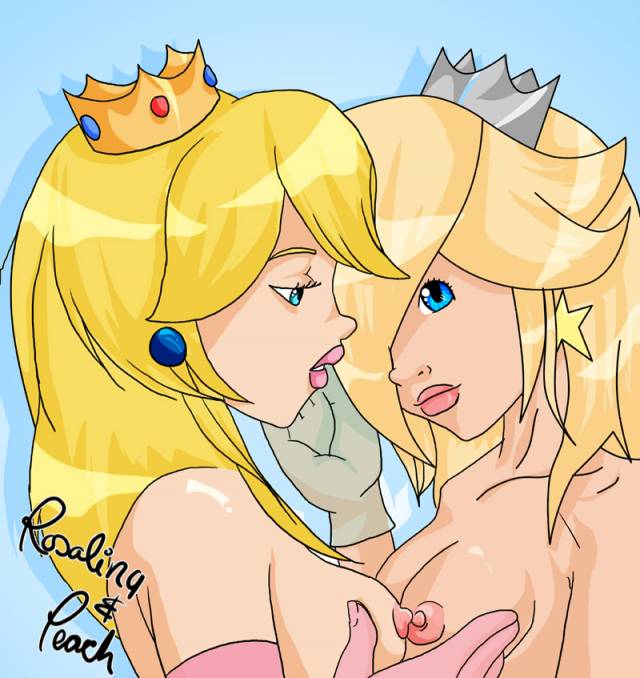 princess peach+princess rosalina