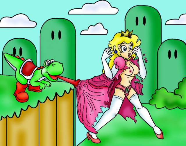 princess peach+yoshi