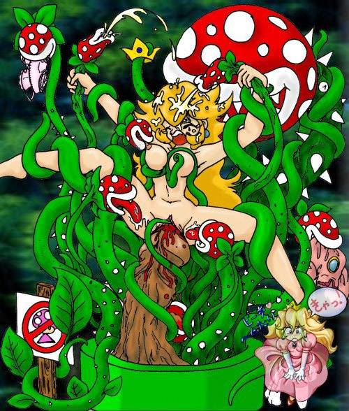 piranha plant+princess peach