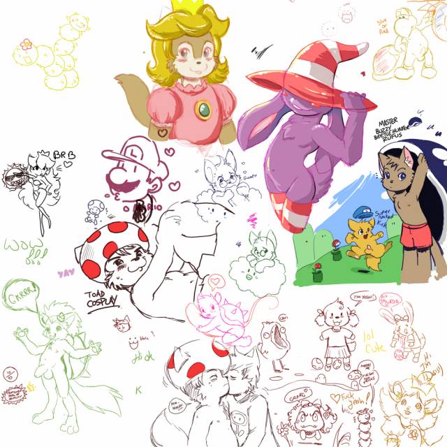 bowser+buzzy beetle+goomba+koopa+koopa troopa+princess peach+shadow siren+toad+vivian