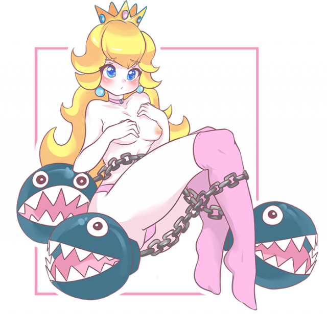 chain chomp+princess peach