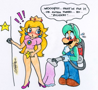 luigi+princess peach