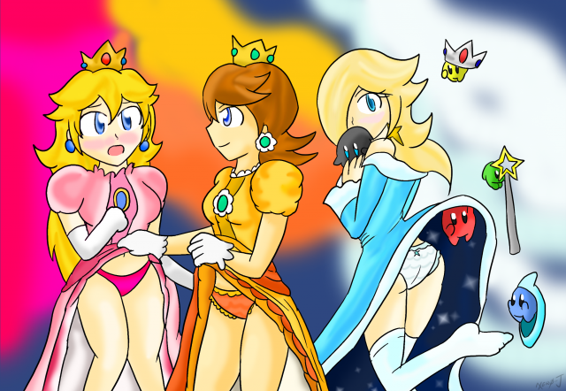 luma+princess daisy+princess peach+princess rosalina