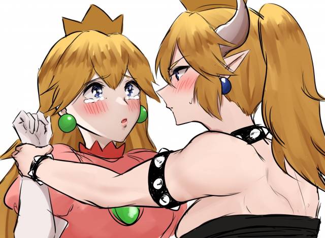 bowsette+princess peach