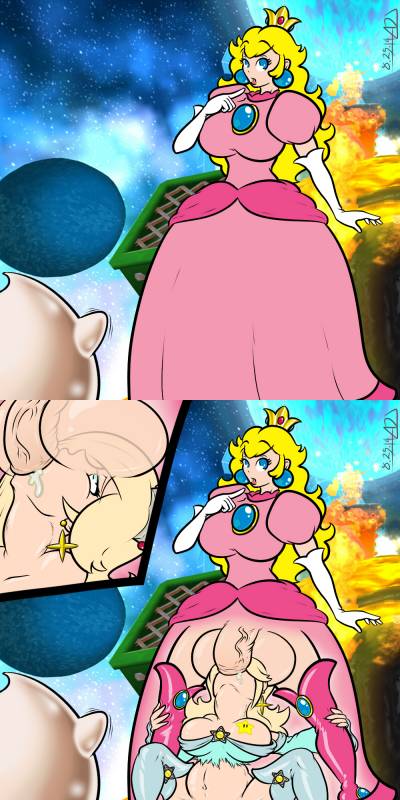 luma+princess peach+princess rosalina