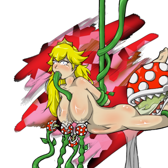 piranha plant+princess peach
